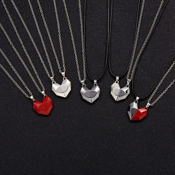 Creative Magnetic Necklace for Men and Women: Heartbroken Design - Image 6