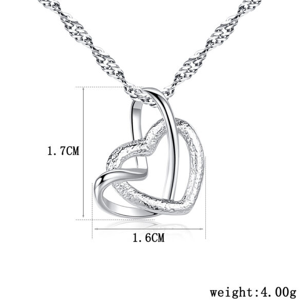Clavicle Chain with Dual Heart Pendant - Image 5
