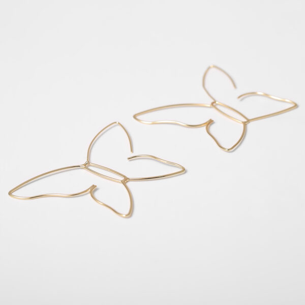 Fashionable Copper Earrings with Stylish Butterfly Design for Women Across Borders - Image 4