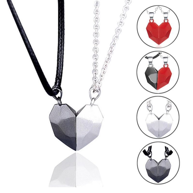Creative Magnetic Necklace for Men and Women: Heartbroken Design