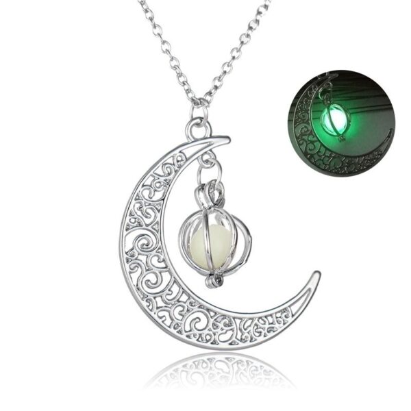 Fashionable Healing Necklace with Luminous Moonstone: Stylish Jewelry featuring a Natural Glowing Stone, a Lovely Gift for Women - Image 5