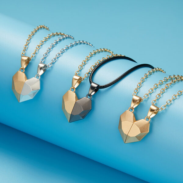 Creative Magnetic Necklace for Men and Women: Heartbroken Design - Image 7