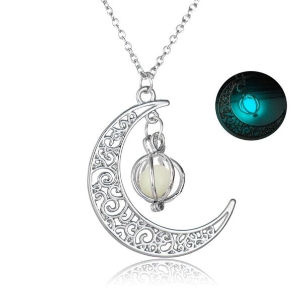 Fashionable Healing Necklace with Luminous Moonstone: Stylish Jewelry featuring a Natural Glowing Stone, a Lovely Gift for Women - Image 6