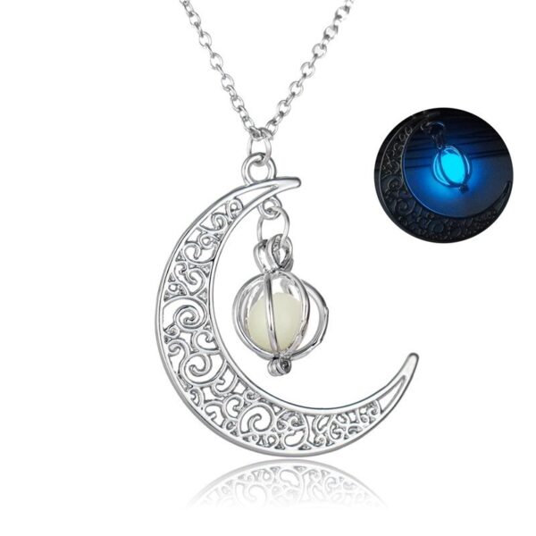 Fashionable Healing Necklace with Luminous Moonstone: Stylish Jewelry featuring a Natural Glowing Stone, a Lovely Gift for Women - Image 4