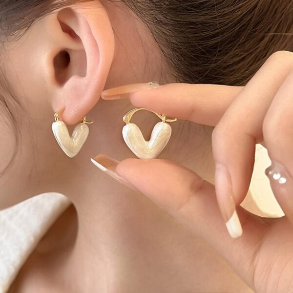 Ins Heart Love Earrings For Women Fashion Accessories Jewelry - Image 3