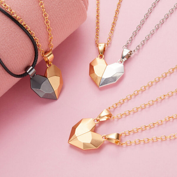 Creative Magnetic Necklace for Men and Women: Heartbroken Design - Image 5